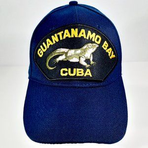 Guantanamo Bay Cuba Men's Cap Hat  Navy Blue Strap